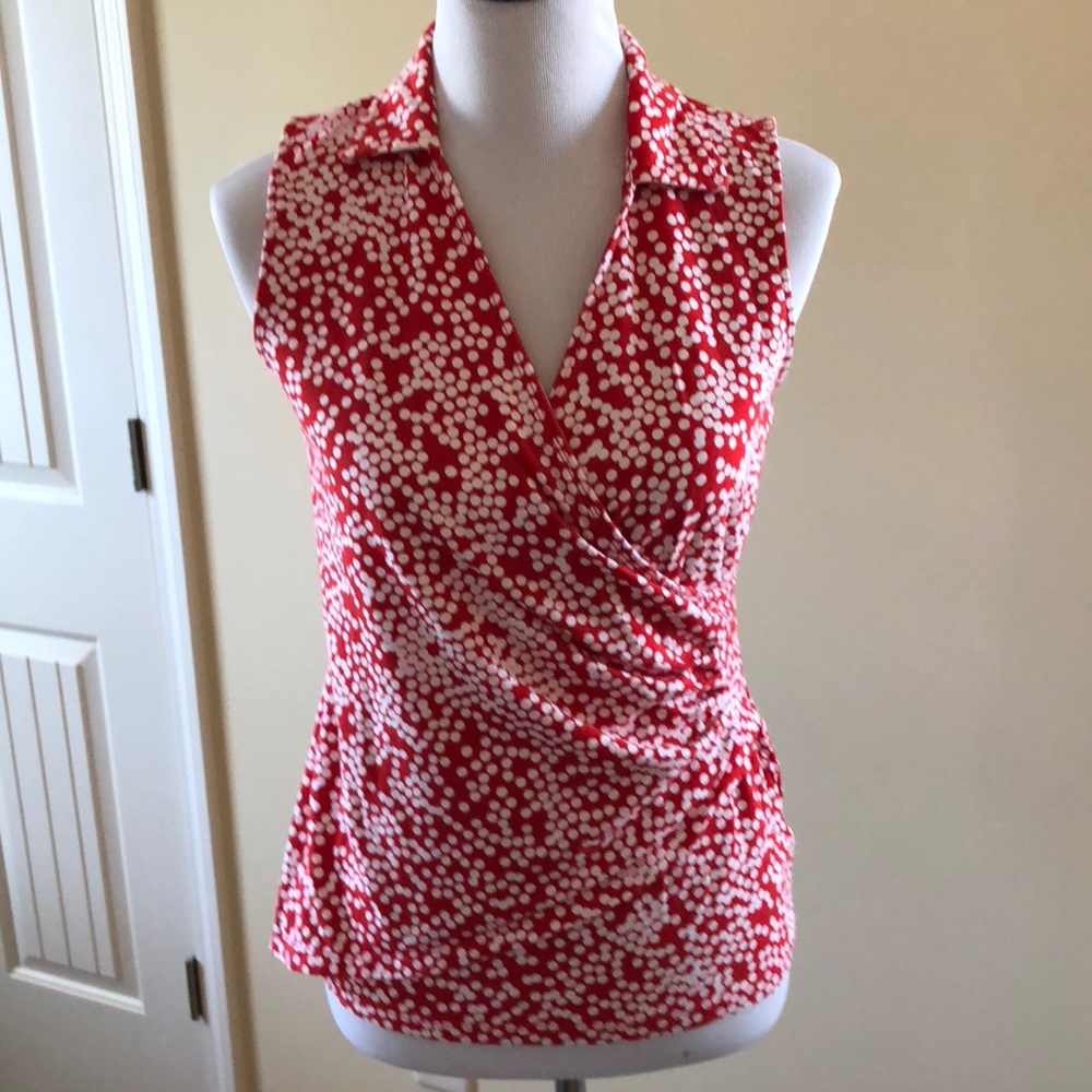 Red sleeves top
